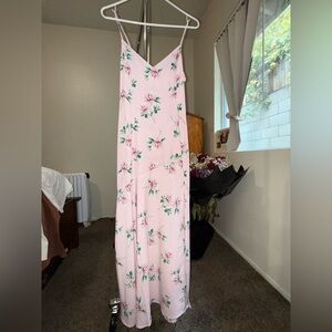 Lush Pink and White Floral Dress